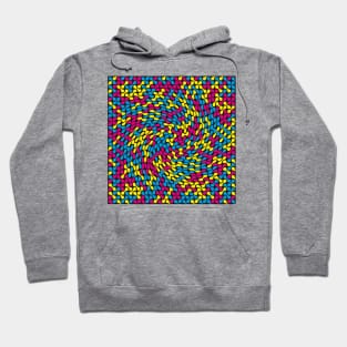 Twisted Metaballs Pattern (CMYK) Hoodie